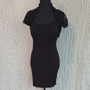 Body Central Black Lace Mini Dress